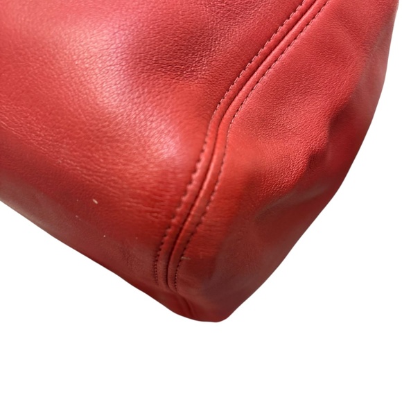 Coach vintage 4157 red leather wavely should bag - Picture 11 of 13